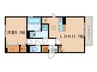 アヴァンティサクラ 1LDKの間取り