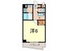 アイン橘 1Kの間取り