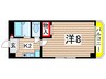 Blois Sugumo 1Kの間取り