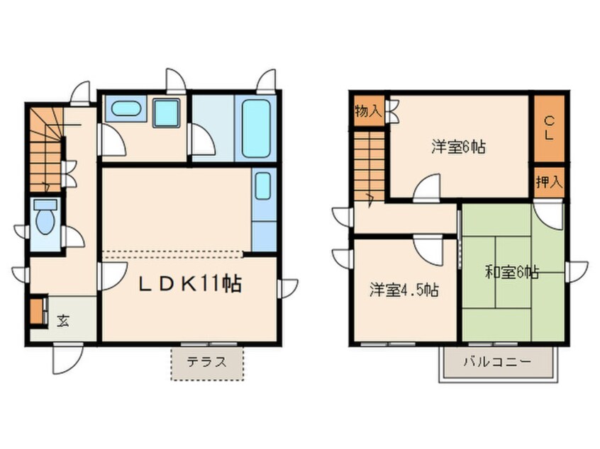 間取図 サンメゾン　A