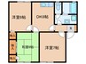 柏ハイムA棟 3DKの間取り