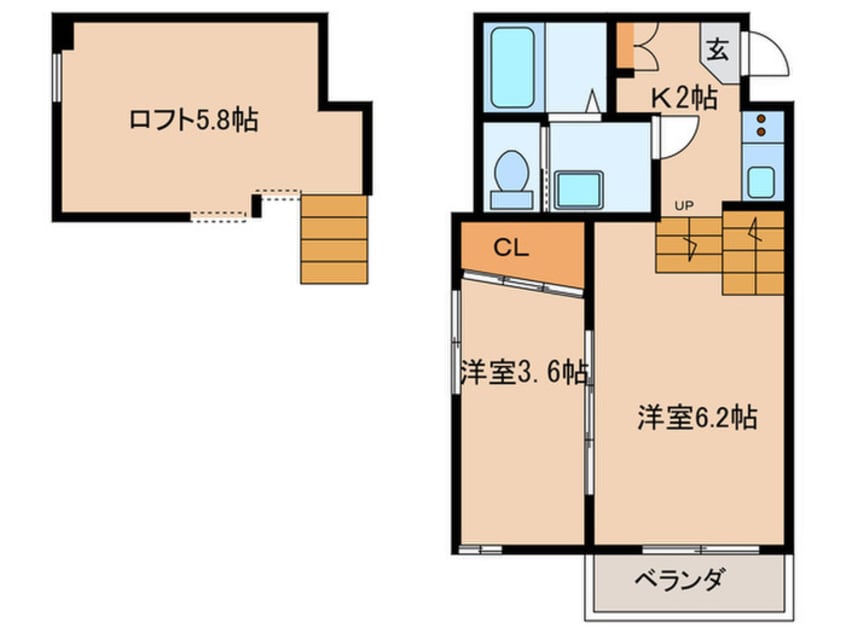 間取図 ヴィオラ大幸