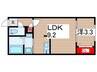 quador GOKISO PREMIERE 1LDKの間取り