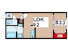 quador GOKISO PREMIERE 1LDKの間取り