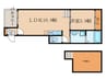 ラフィーネ大曽根 1LDKの間取り