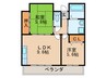 ｼﾃｨ.ﾗｲﾌ ｸﾞﾗﾝｳﾞｨ-ﾈ星ヶ丘A棟 2LDKの間取り