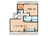 セレニティ　Ⅲ 1LDKの間取り