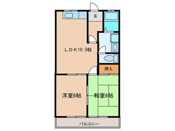 間取図 ロイヤルガ－デンＫ