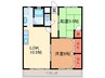 マンション久保田 2LDKの間取り