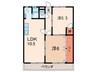 マンション久保田 2LDKの間取り