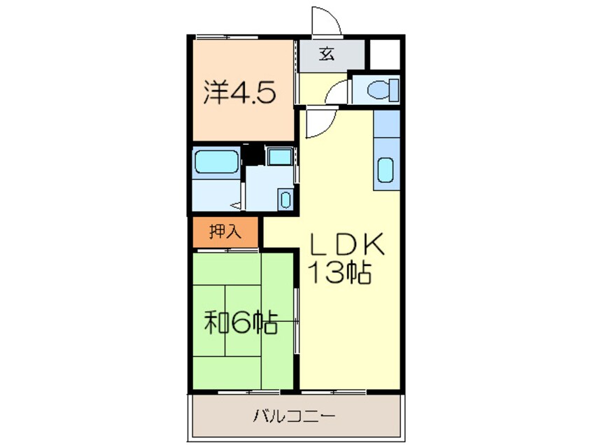 間取図 サン花塚