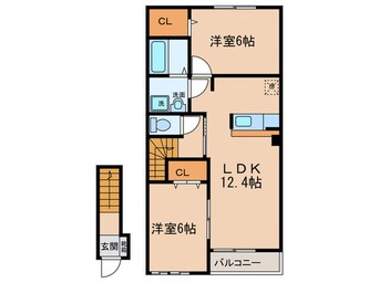 間取図 オ－ベルジ－ヌ・アン