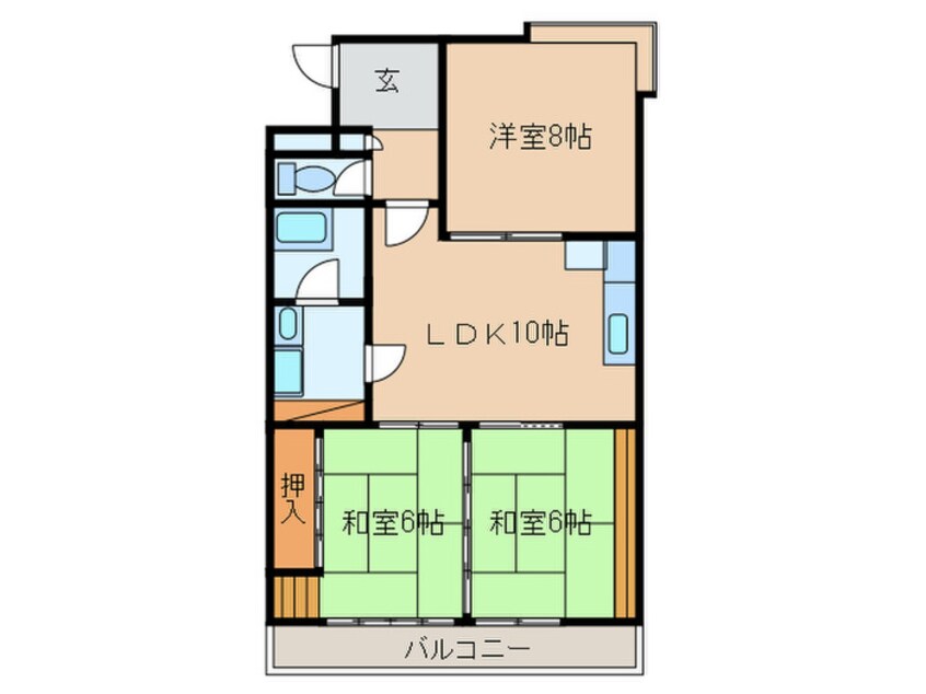 間取図 グリーンハイツおとわ