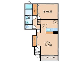 間取図 カルムメゾン