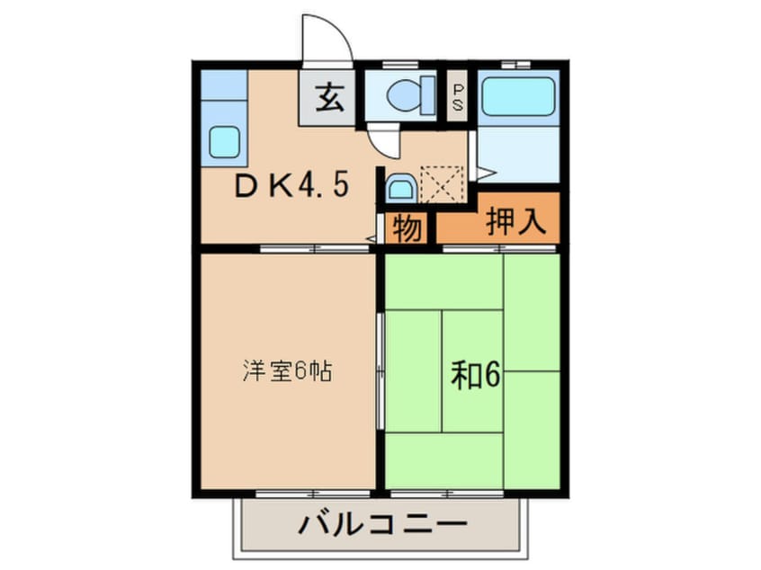 間取図 メゾン宝佳Ｂ