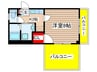 Ｒｓ Ｏｎｅ 1Kの間取り