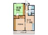 ヨコタコーポ 2DKの間取り