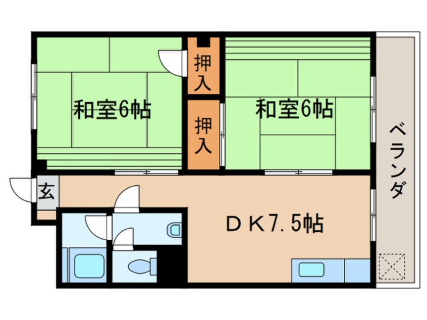 間取図 ヨコタコーポ