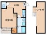 ハーモニーテラス8094 1Kの間取り