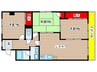 パークサイドマンション 3LDKの間取り