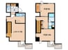 Comfort山王 2LDKの間取り
