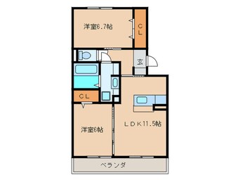 間取図 東五城ヒルズ