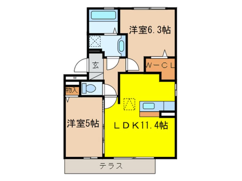 間取図 エーデルハイムクロダ