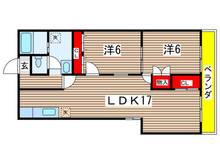 間取図 クリエイティブ第２富士ビル
