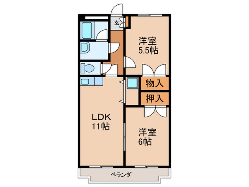 間取図 ハイパーク桃山
