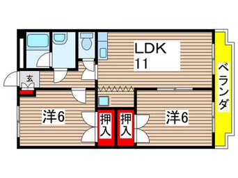 間取図 ハイパーク桃山