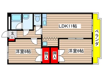 間取図 ハイパーク桃山