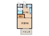 シャト－新樹 1Kの間取り
