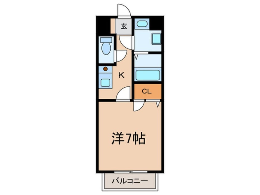 間取図 シェソワパ－ト1