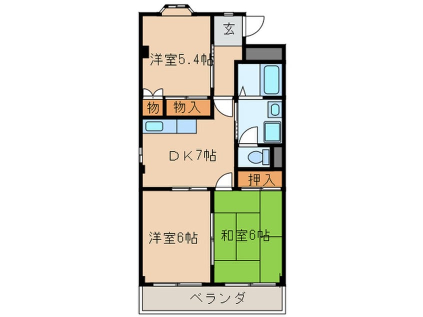 間取図 アザレア宮前