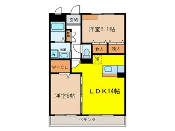 間取図 シャト－Ⅱ