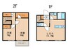 アーバンハウス植園 2LDKの間取り