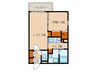 Prio笠寺 1LDKの間取り