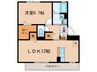 ホープＭ Ⅲ 1LDKの間取り