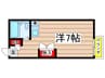 ＰＡＴＩＯ川名 1Rの間取り