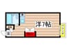 ＰＡＴＩＯ川名 1Rの間取り