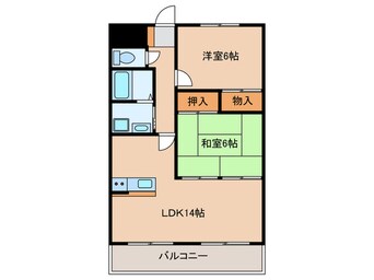 間取図 グレース高比良N棟