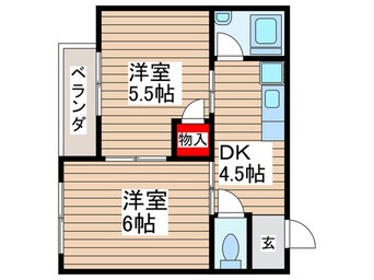 間取図 江崎コーポ