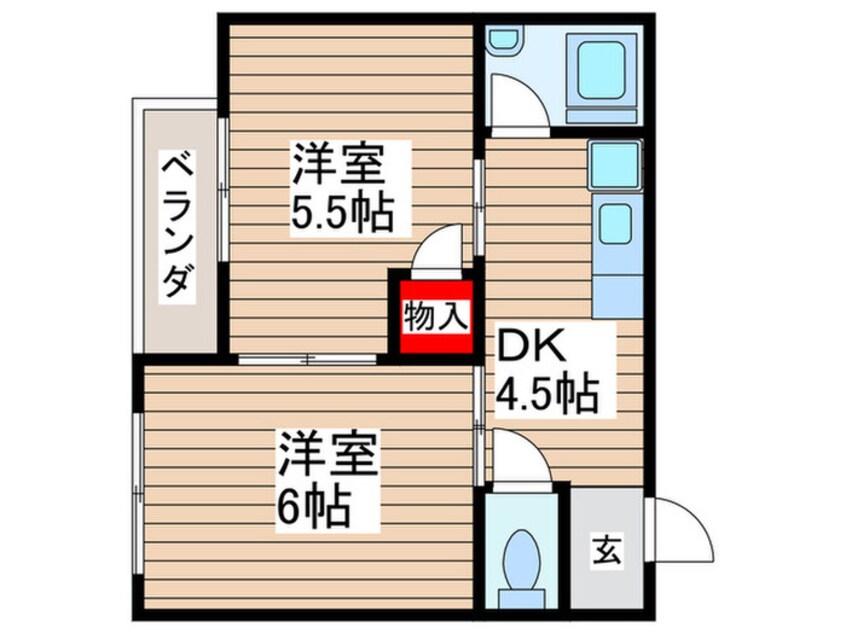 間取図 江崎コーポ