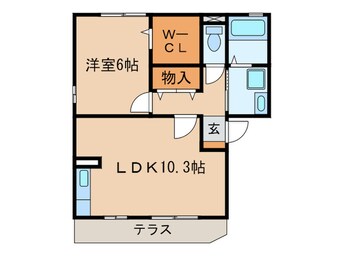 間取図 ピアチェーレK A棟