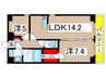 リコルド1 2LDKの間取り