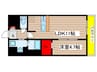 ﾌﾟﾚｻﾝｽTHE高岳(1301) 1LDKの間取り