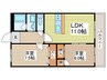 シティライフオクムラ 2LDKの間取り