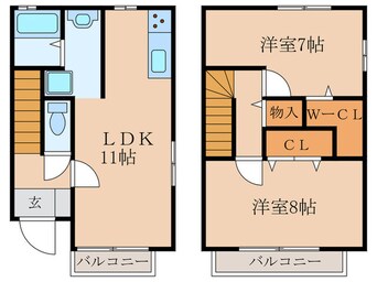 間取図 エスタシオン東名　A棟