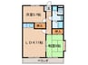 マンションムラテ 2LDKの間取り