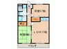 マンションムラテ 2LDKの間取り